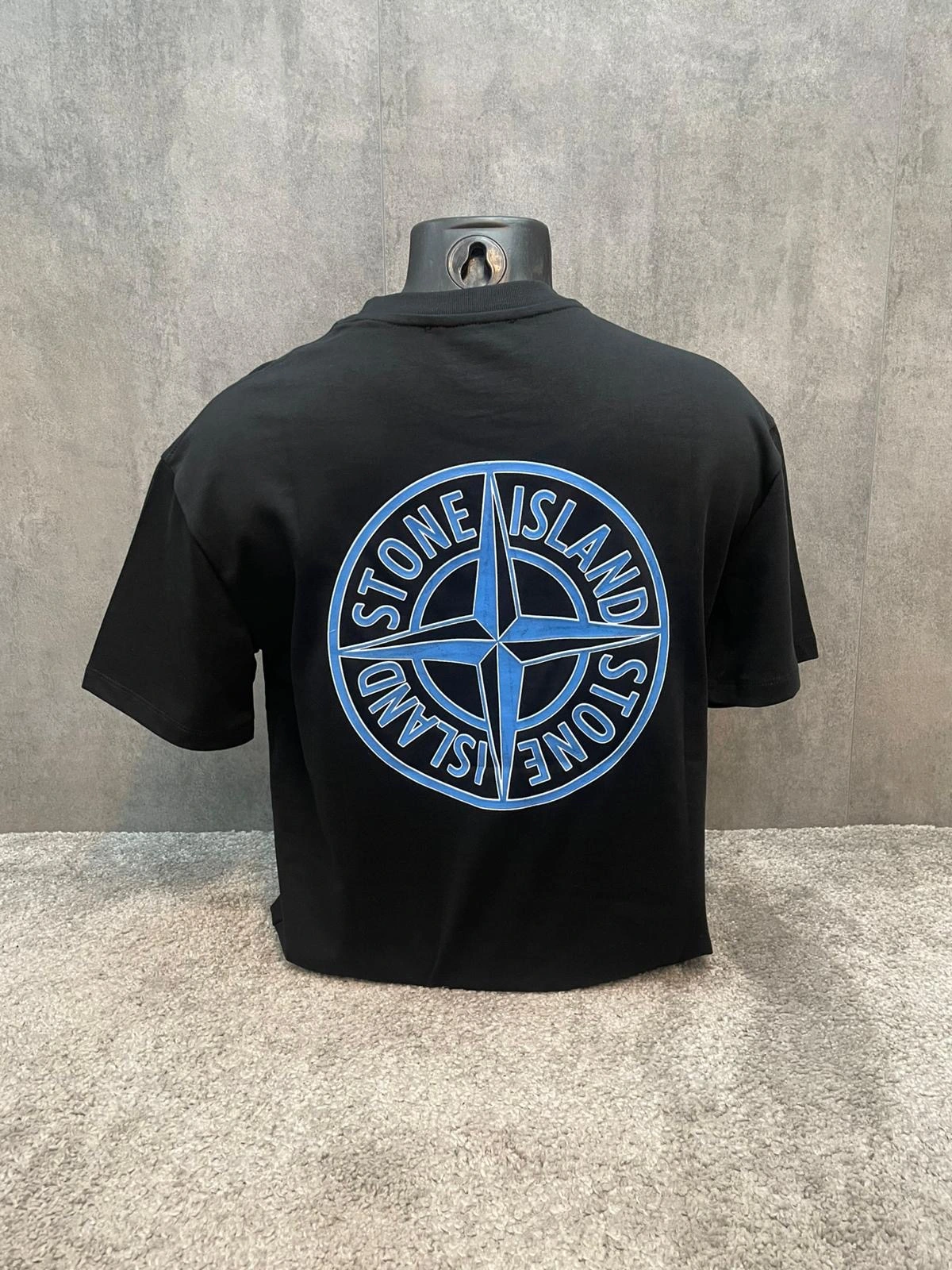 Stone Island Back Print Black/Blue