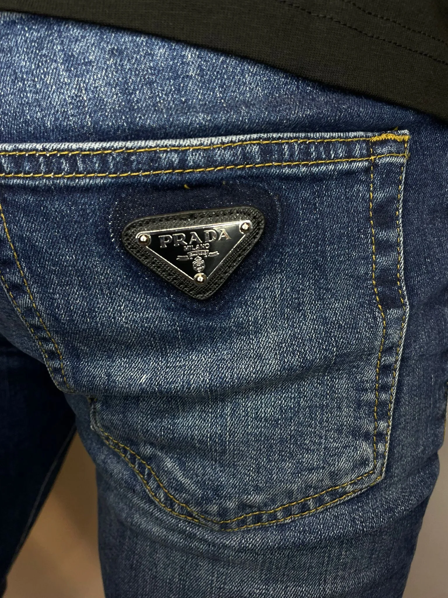 Prada Slim Fit Jeans Simple Blue