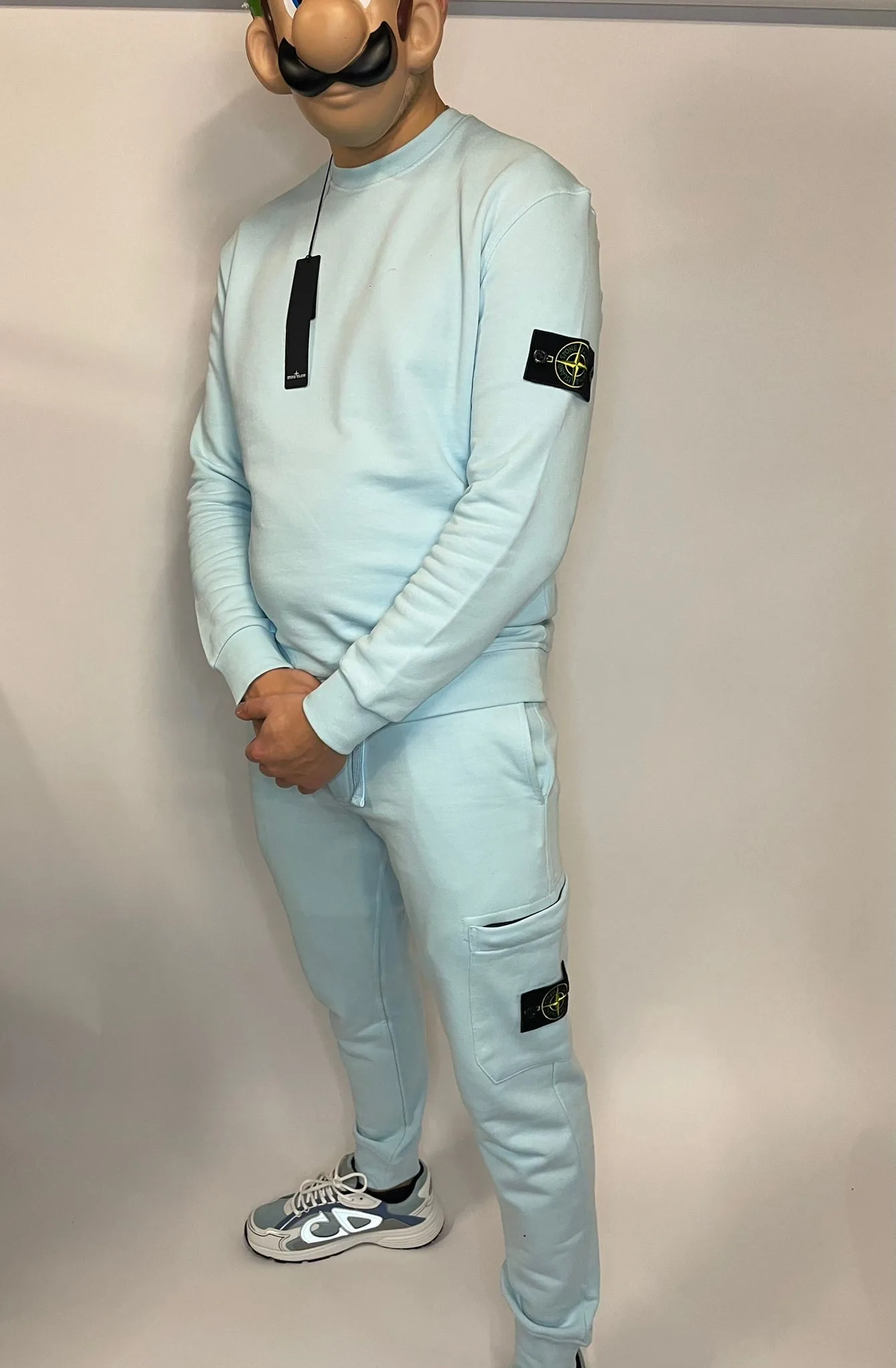 Stone Island Trainingspak Licht Blauw