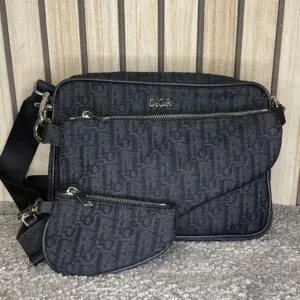 Dior Trio Bag Black on Black