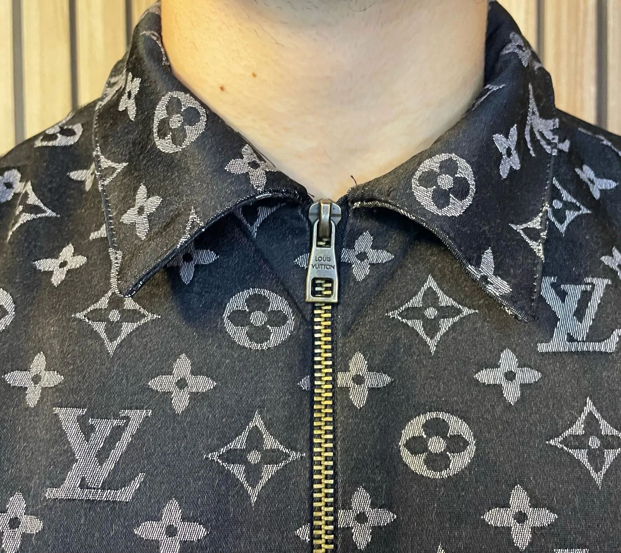 Louis vuitton monogram blouse black