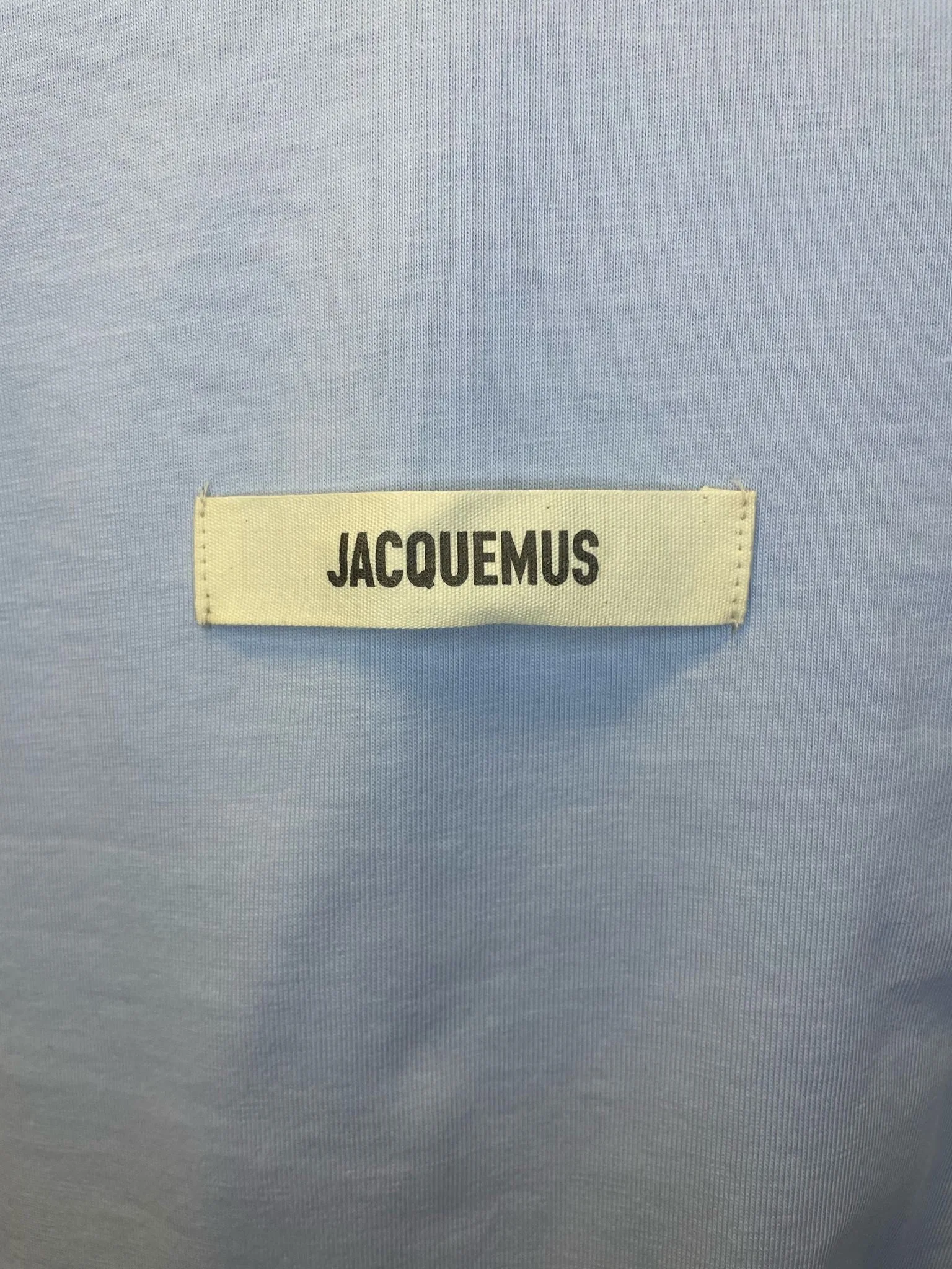 Jacquemus T-Shirt Logo Patch Light Blue