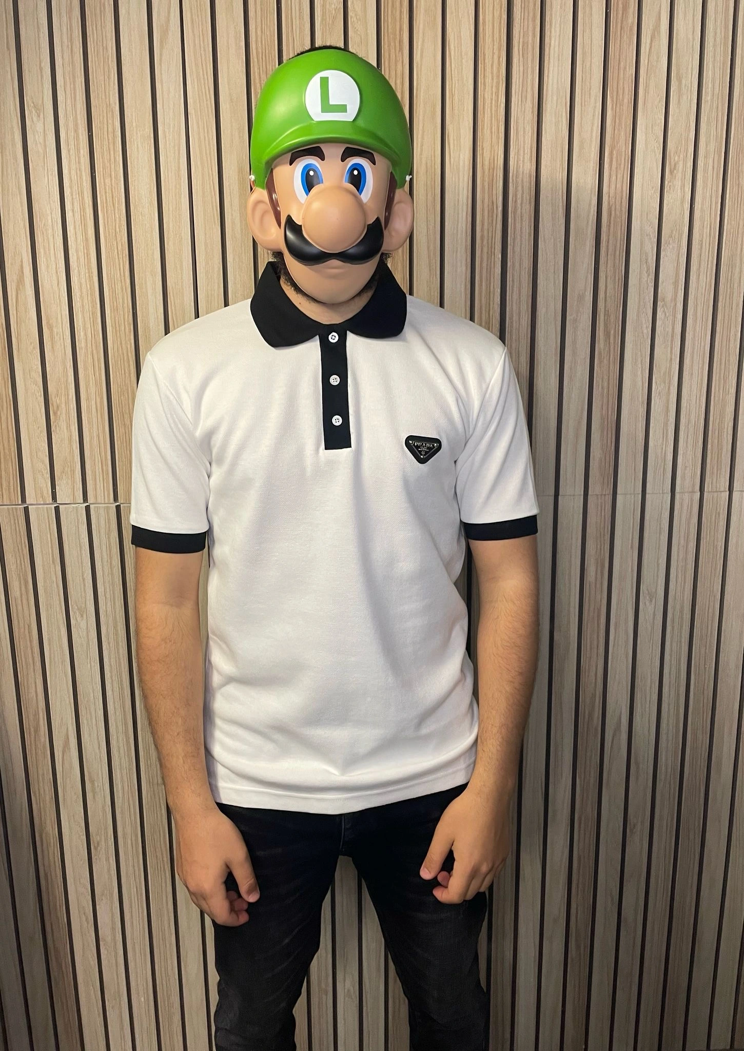 Prada Polo Black Collar