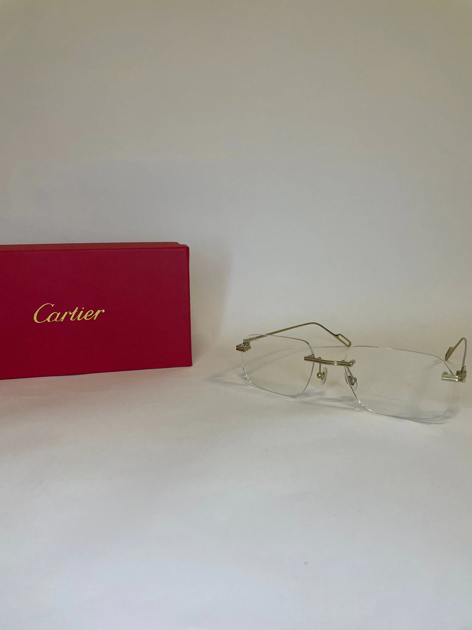 Cartier transparant glasses