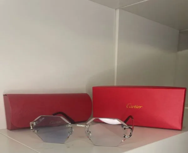 Cartier Silver Transparant/Light Blue