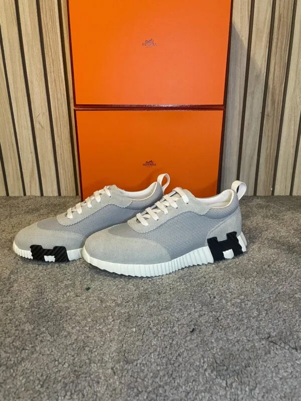 Hermes Bouncing Sneakers Grey and Black
