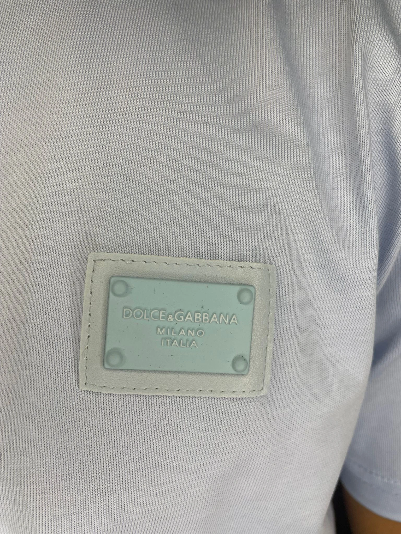 Dolce & Gabanna Logo Patch Light Blue