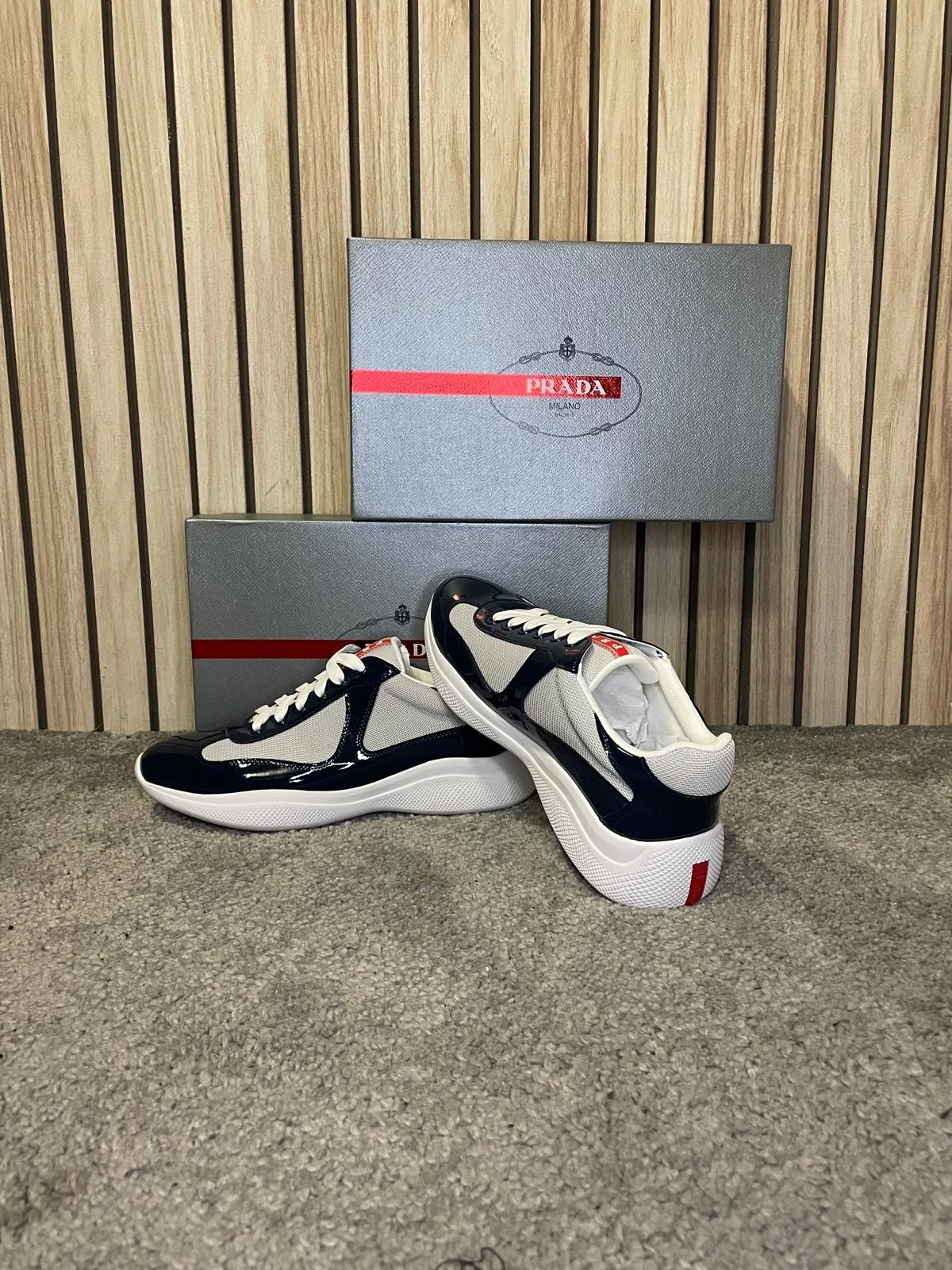 Prada Cups Blauw Glans