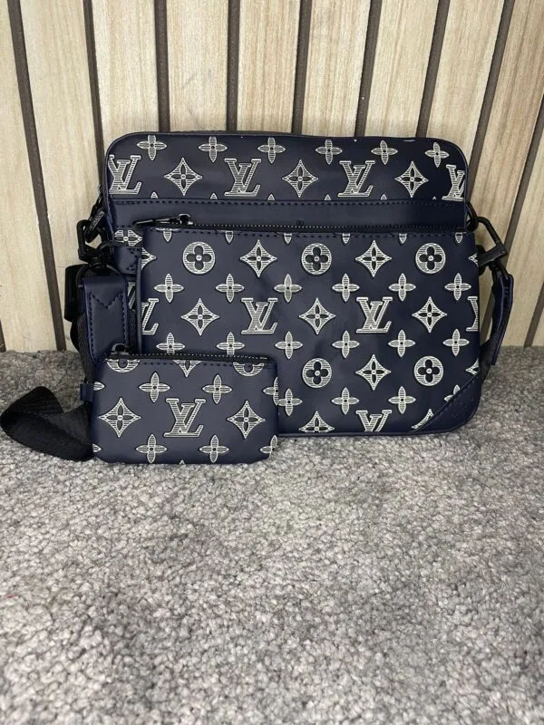 Louis Vuitton Trio Bag Blue Monogram