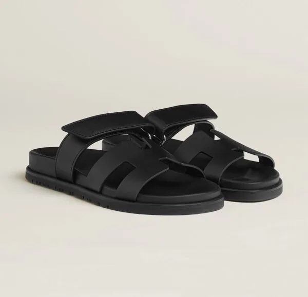 Hermès Sandalen Chypre Black