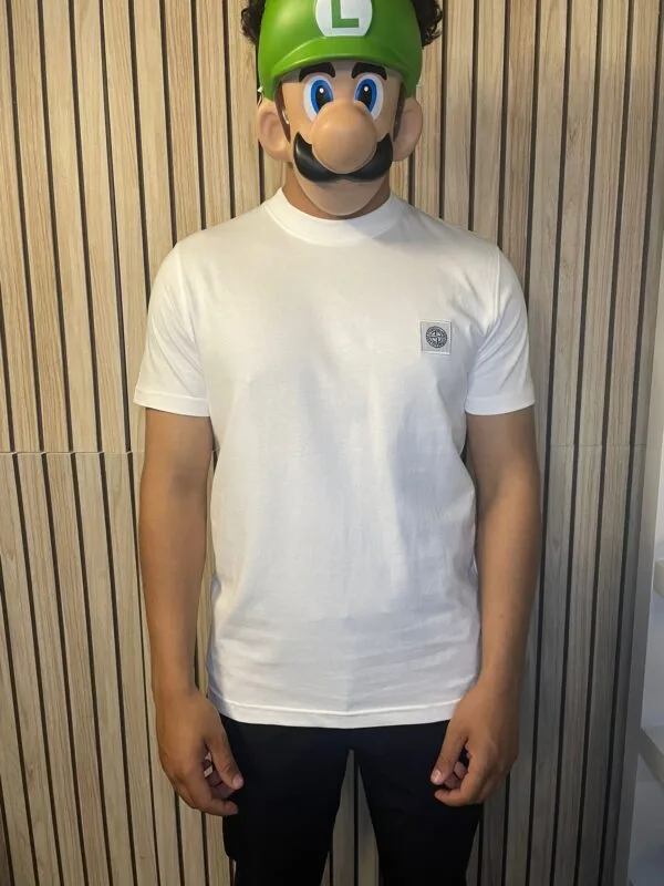 Stone Island Logo Patch White