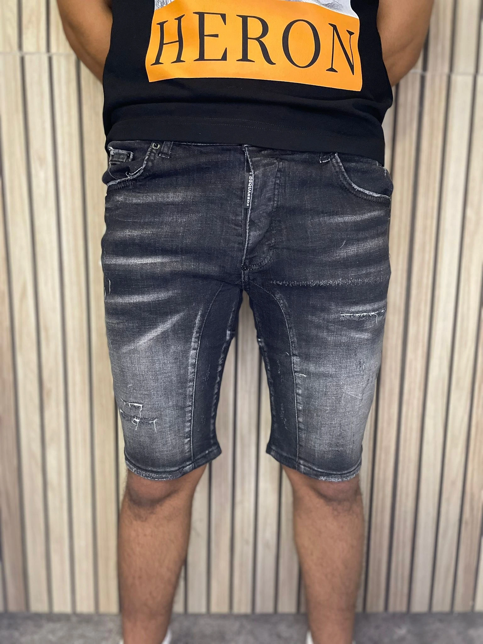 Dsquared Short Jeans Black Constitution