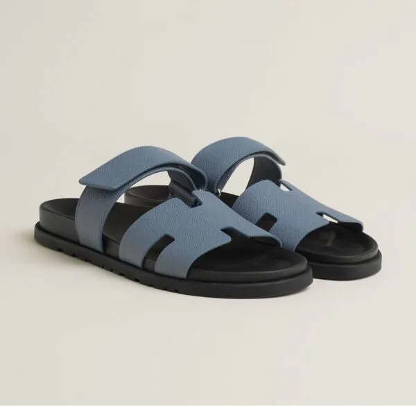 Hermès Sandalen Chypre Black Blue