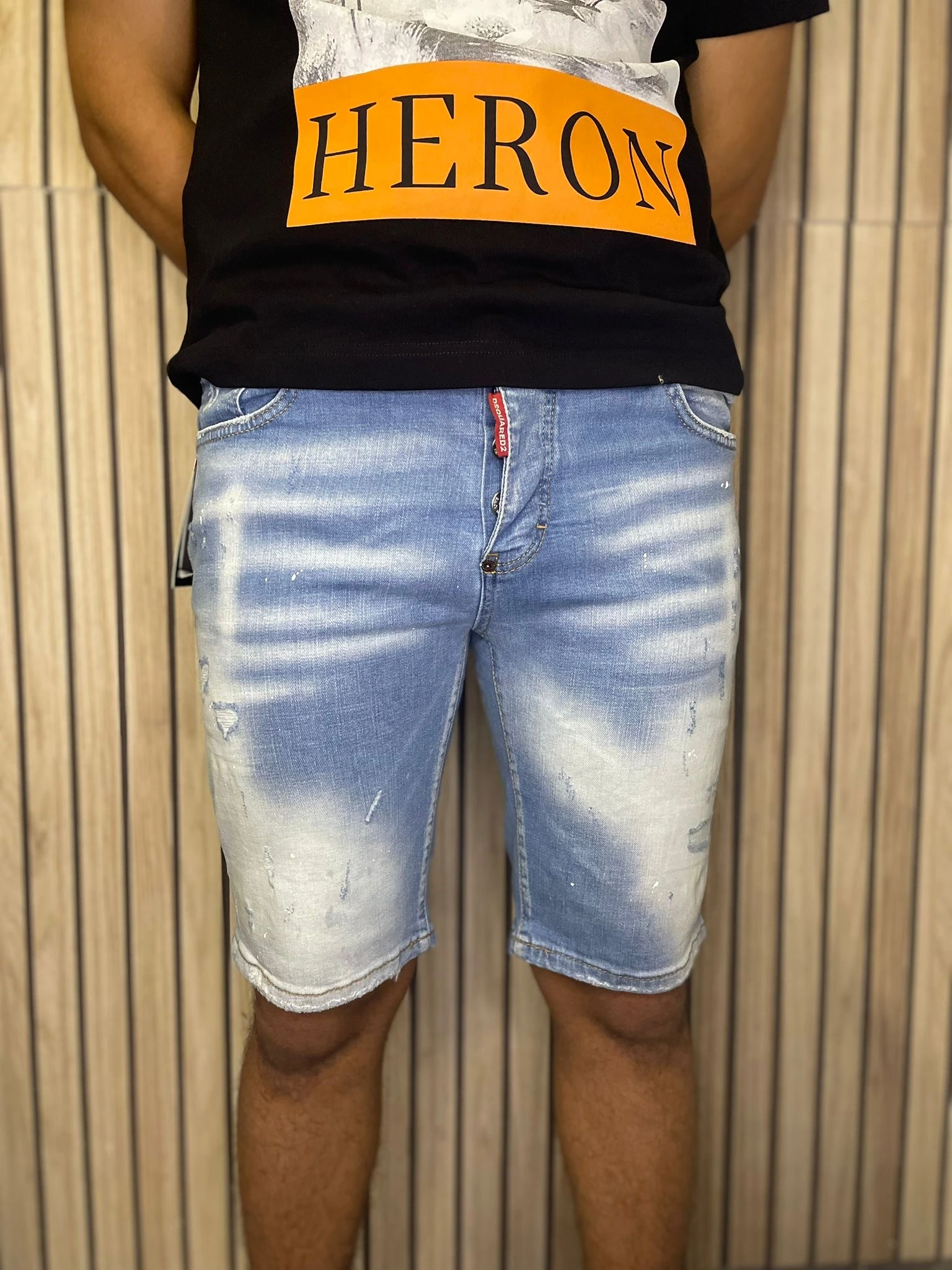 Dsquared Short Jeans Light Blue