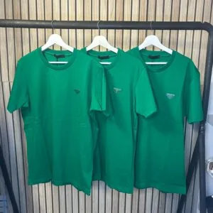 Prada logo patch green