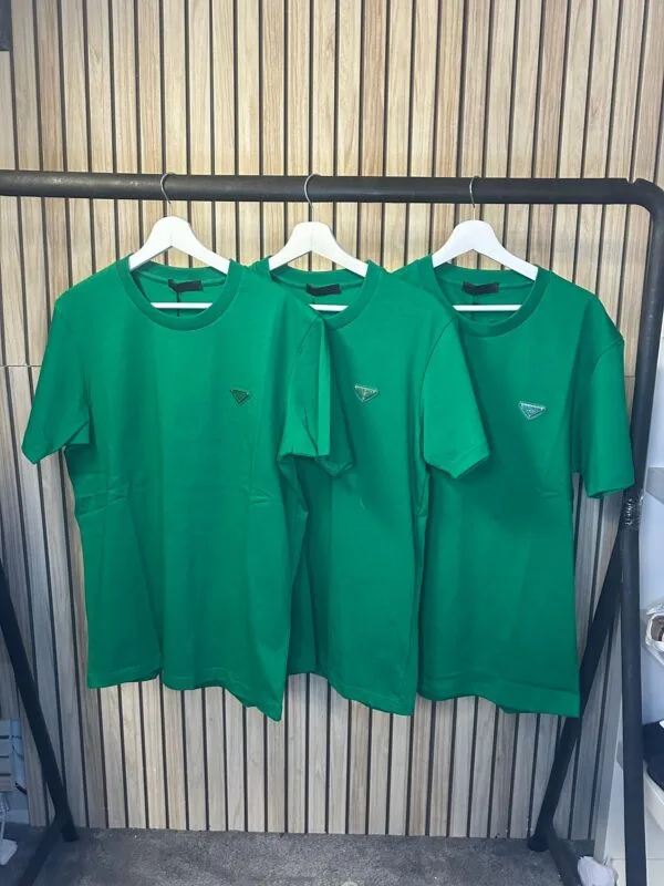 Prada logo patch green