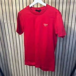 Prada logo patch red