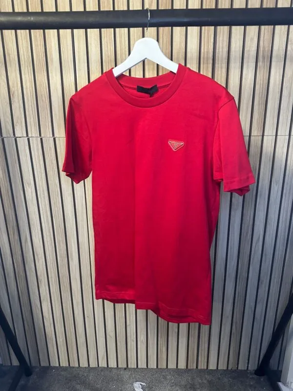 Prada logo patch red