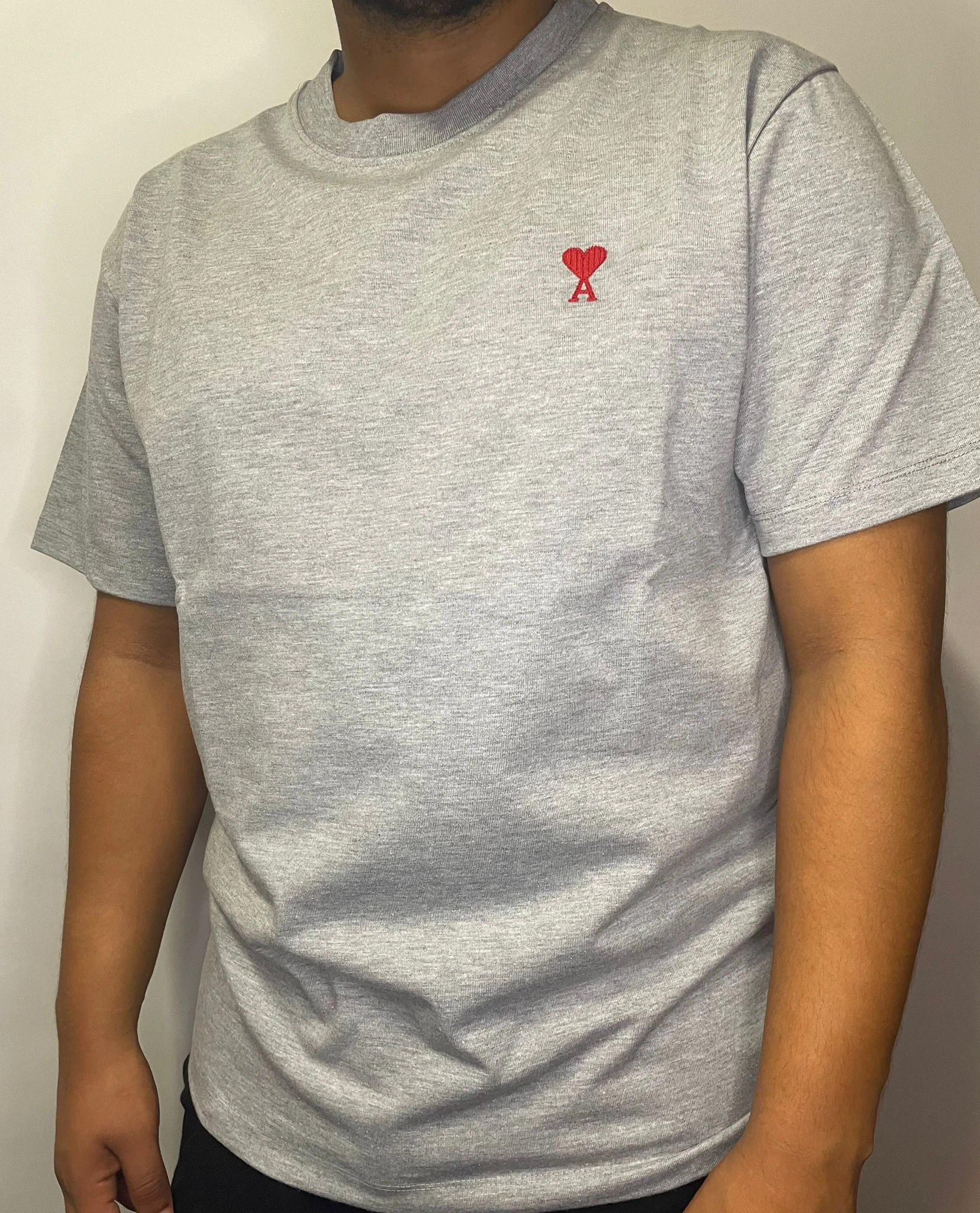 Ami Paris Logo Patch Grey