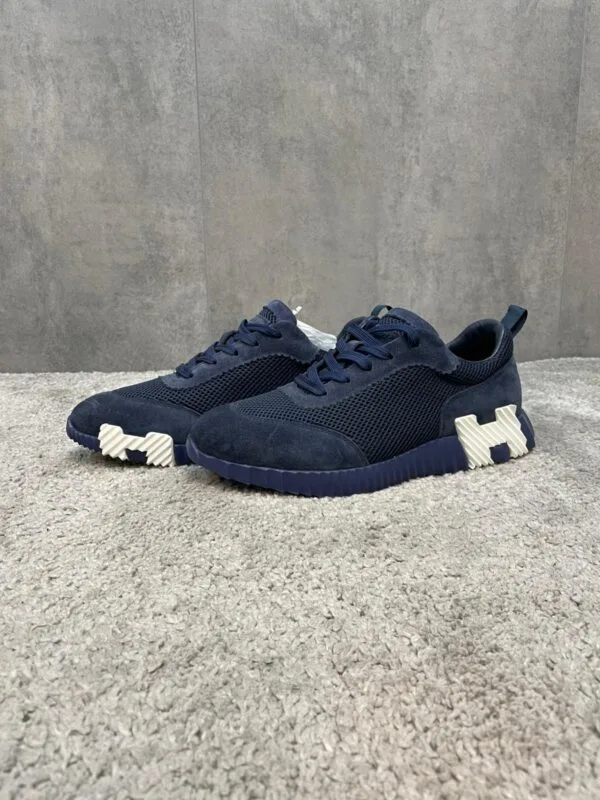 Hermes Bouncing Sneakers Blue and white