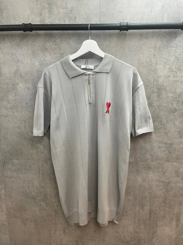 Ami Paris Zip Polo