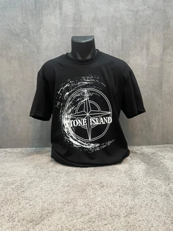 Stone Island Big Logo Black/White